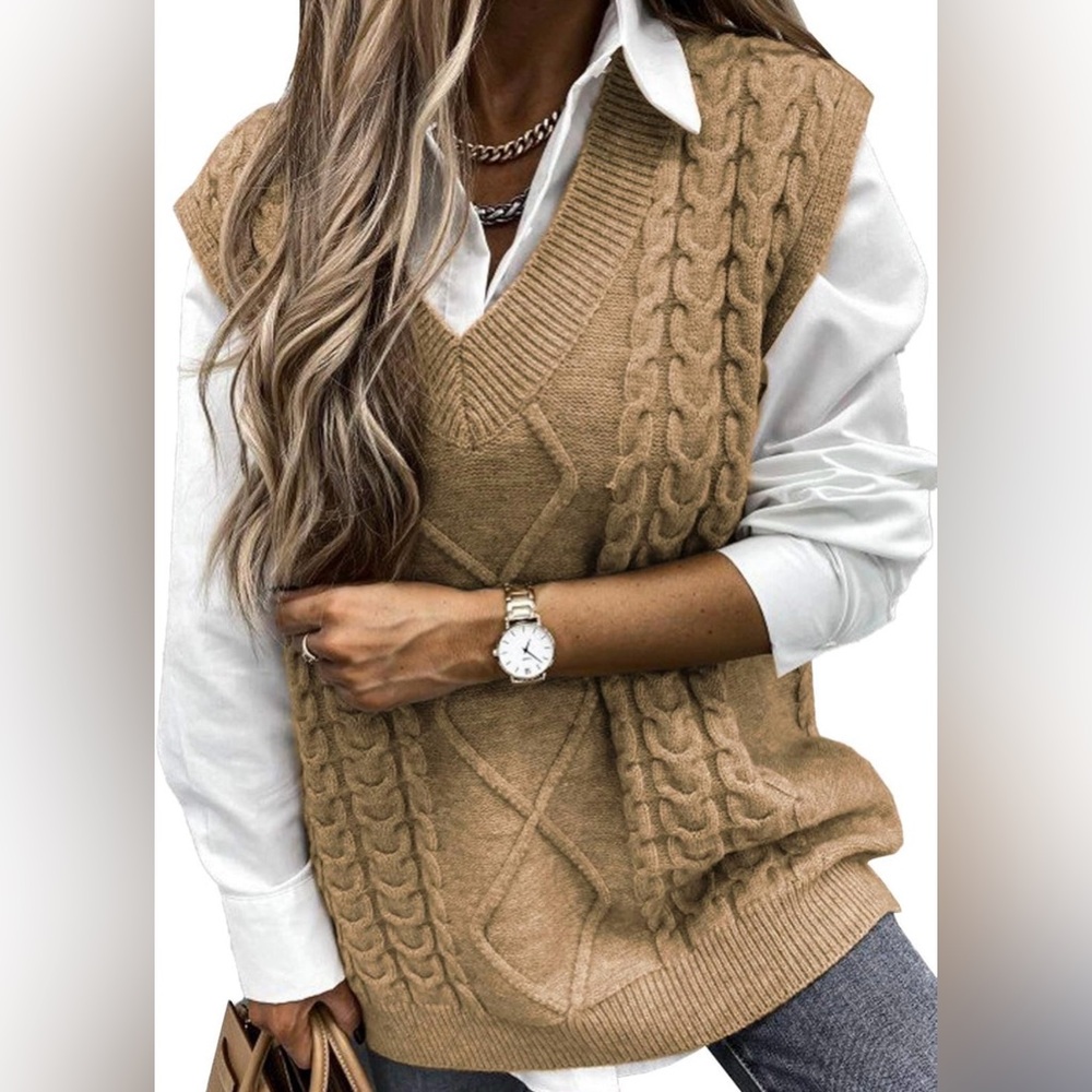 Evaless Oversized Sweater Vest